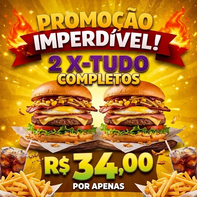 Promoção 2 X-tudo